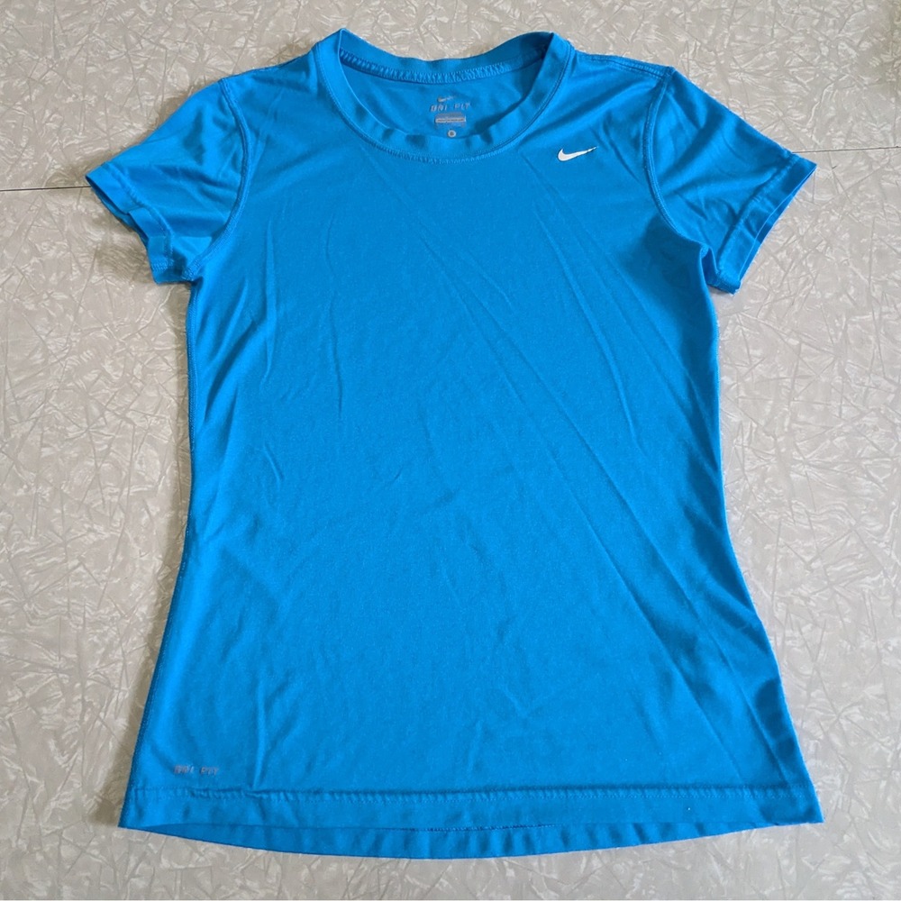 Nike Dri-FIT‎ Womens S Blue Short Sleeve Athletic Running Training T-Shirt